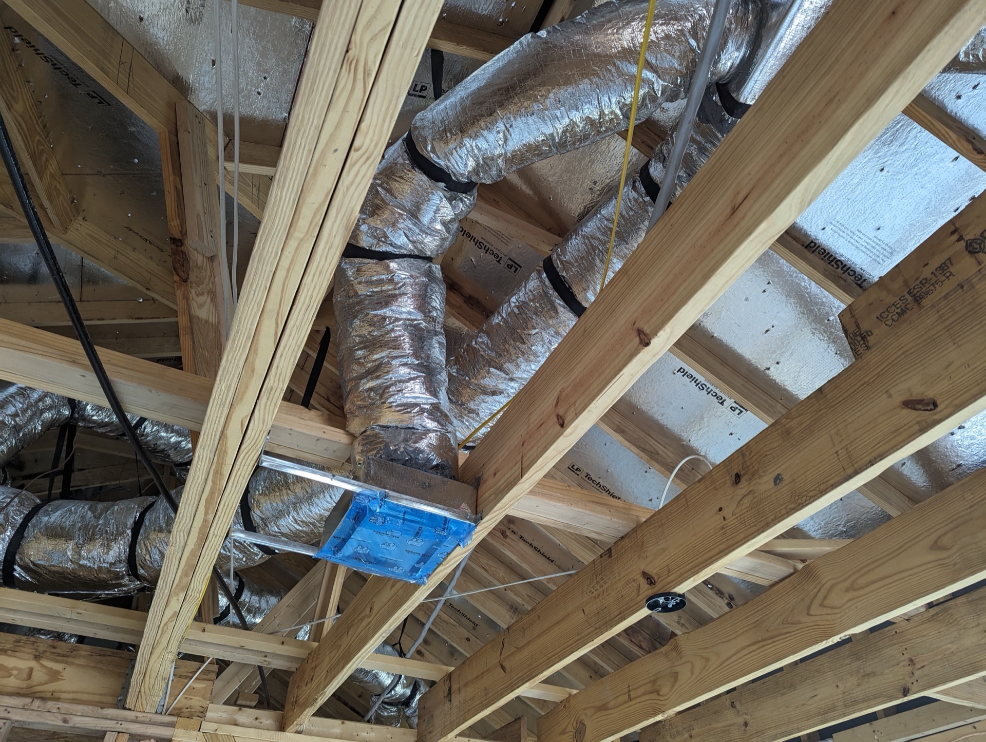 Mechanical ventilation ductwork